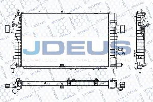 JDEUS RA0201010 Радіатор, охолодження двигуна