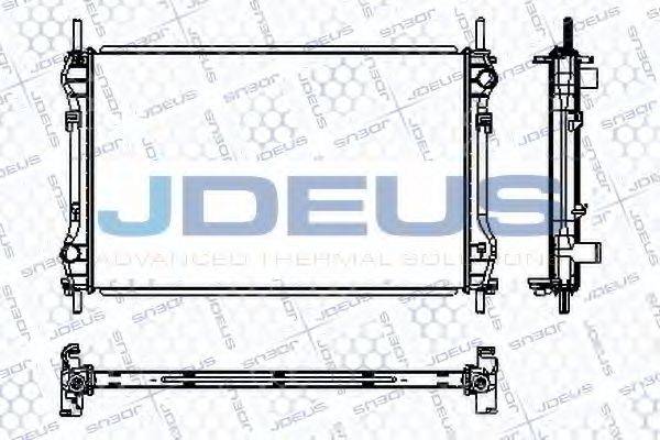 JDEUS RA0121010 Радіатор, охолодження двигуна