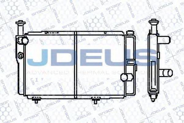 JDEUS RA0210110 Радіатор, охолодження двигуна