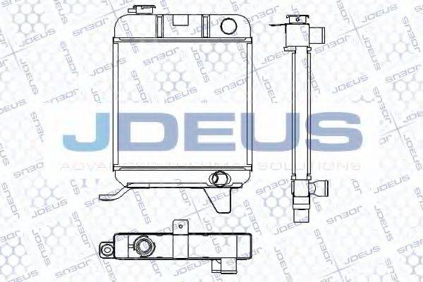 JDEUS RA0210160 Радіатор, охолодження двигуна
