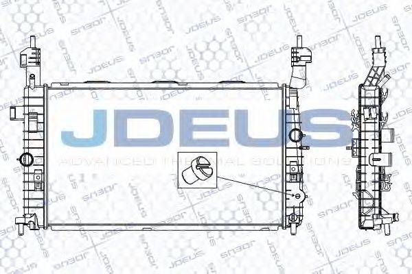 JDEUS RA0201020 Радіатор, охолодження двигуна