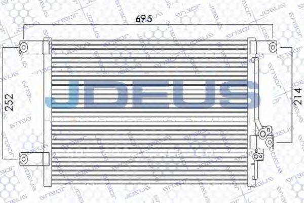 JDEUS 718M34 Конденсатор, кондиціонер