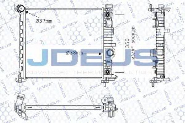 JDEUS 020M82 Радіатор, охолодження двигуна
