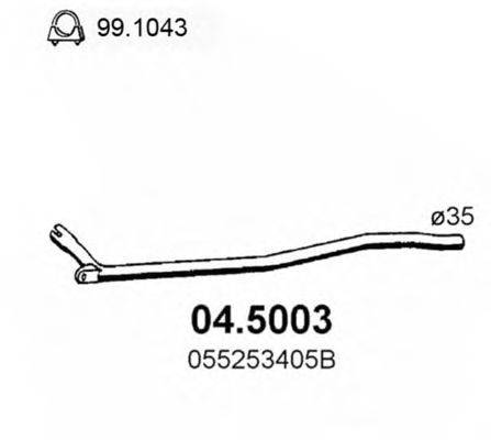 ASSO 045003 Труба вихлопного газу