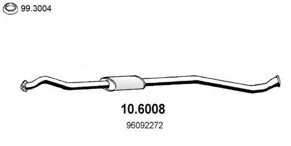 ASSO 106008 Середній глушник вихлопних газів