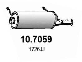 ASSO 107059 Глушник вихлопних газів кінцевий