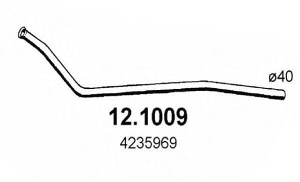 ASSO 121009 Труба вихлопного газу