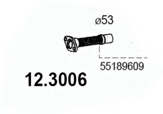 ASSO 123006 Труба вихлопного газу