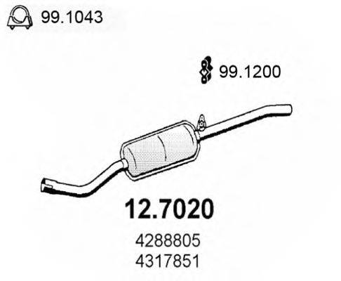 FIAT 1613815 Глушник вихлопних газів кінцевий