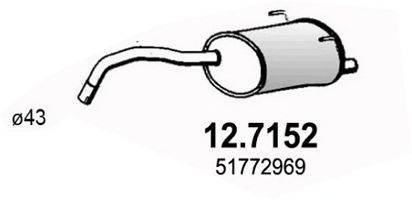 FIAT 1693701 Глушник вихлопних газів кінцевий