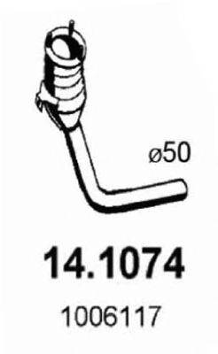 ASSO 141074 Труба вихлопного газу