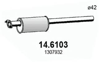 ASSO 146103 Середній глушник вихлопних газів