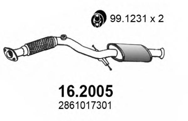 ASSO 162005 Передглушувач вихлопних газів