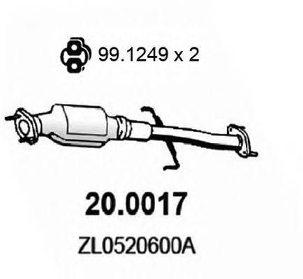 MAZDA ZL0520600A Каталізатор