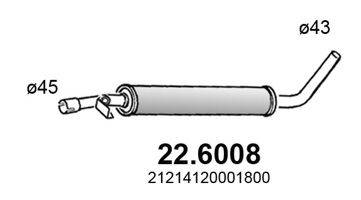 ASSO 226008 Середній глушник вихлопних газів