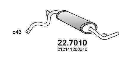 ASSO 227010 Глушник вихлопних газів кінцевий