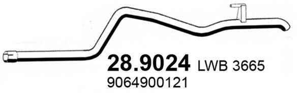 ASSO 289024 Труба вихлопного газу