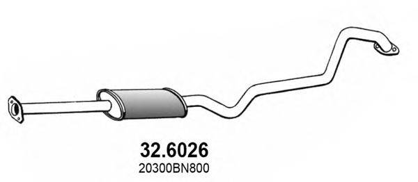 ASSO 326026 Середній глушник вихлопних газів