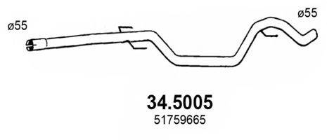 FIAT 5852308 Труба вихлопного газу