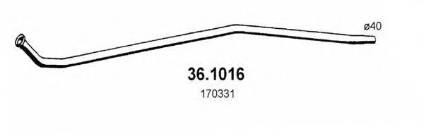 ASSO 361016 Труба вихлопного газу