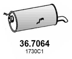ASSO 367064 Глушник вихлопних газів кінцевий