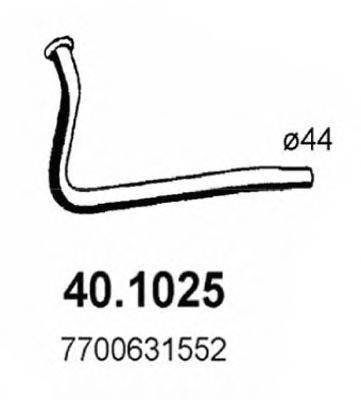 ASSO 401025 Труба вихлопного газу
