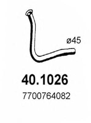 ASSO 401026 Труба вихлопного газу
