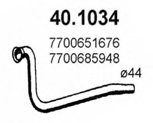 ASSO 401034 Труба вихлопного газу