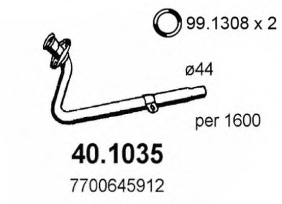 ASSO 401035 Труба вихлопного газу