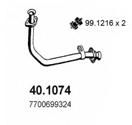 ASSO 401074 Труба вихлопного газу