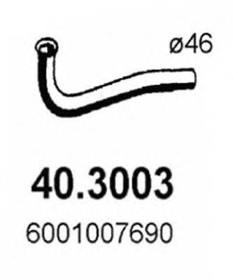 ASSO 403003 Труба вихлопного газу