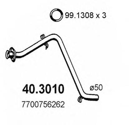 ASSO 403010 Труба вихлопного газу