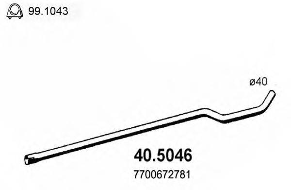 ASSO 405046 Труба вихлопного газу
