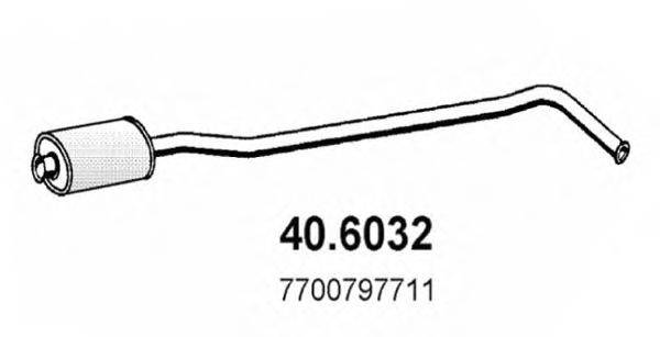 ASSO 406032 Середній глушник вихлопних газів