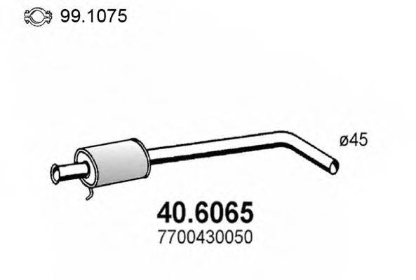 ASSO 406065 Середній глушник вихлопних газів