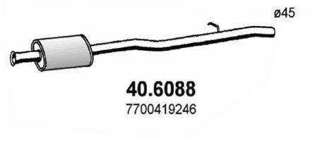 ASSO 406088 Середній глушник вихлопних газів