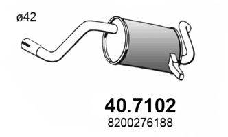 ASSO 407102 Глушник вихлопних газів кінцевий