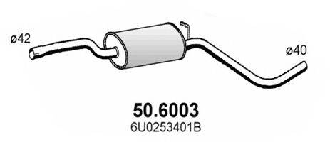 ASSO 506003 Середній глушник вихлопних газів