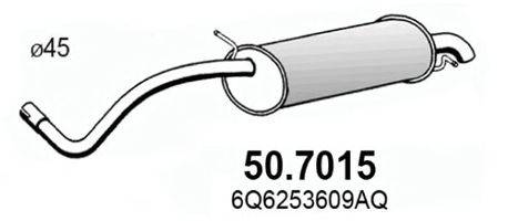 ASSO 507015 Глушник вихлопних газів кінцевий