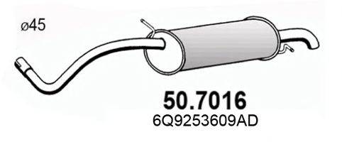 ASSO 507016 Глушник вихлопних газів кінцевий