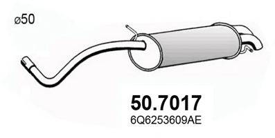 ASSO 507017 Глушник вихлопних газів кінцевий