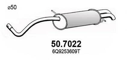 ASSO 507022 Глушник вихлопних газів кінцевий
