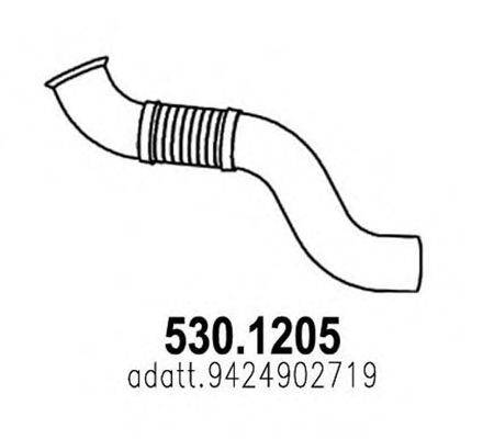 ASSO 5301205 Труба вихлопного газу