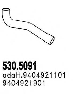 ASSO 5305091 Труба вихлопного газу