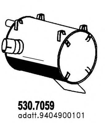 ASSO 5307059 Середній/кінцевий глушник ОГ
