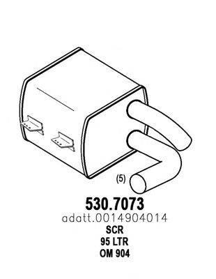 ASSO 5307073 Саджовий/частковий фільтр, система вихлопу ОГ