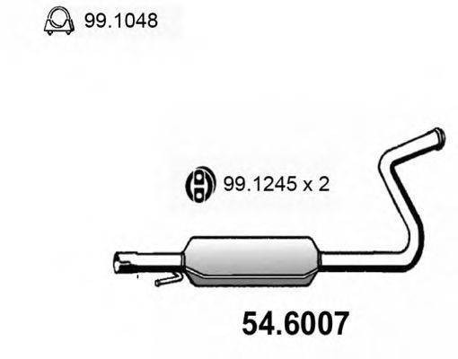 ASSO 546007 Середній глушник вихлопних газів
