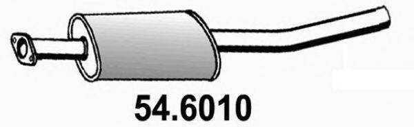 ASSO 546010 Середній глушник вихлопних газів