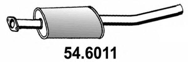 ASSO 546011 Середній глушник вихлопних газів