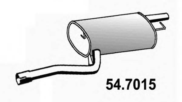 ASSO 547015 Глушник вихлопних газів кінцевий